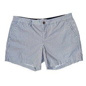 Old Navy | Blue and White Striped Everyday Shorts Size 10